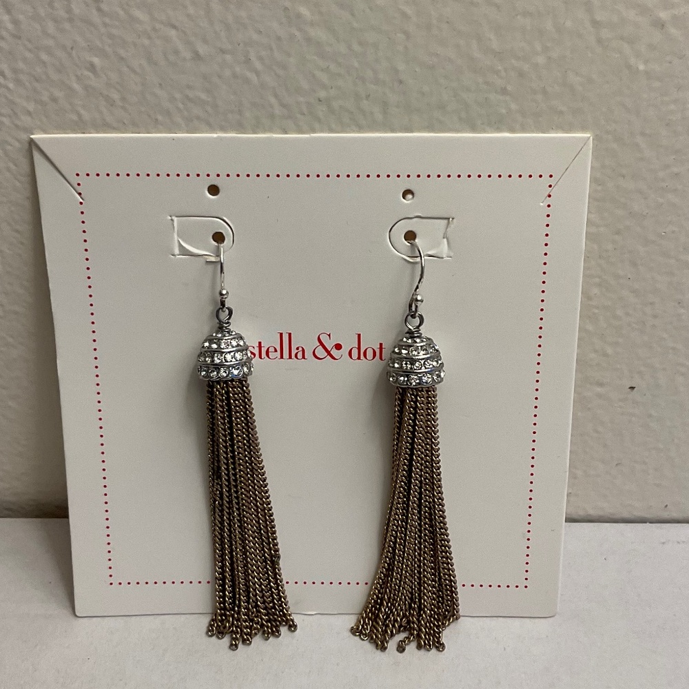 Stella & Dot Selby Fringe earrings